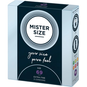 MISTER SIZE - тънък презерватив - 69 мм - 3 броя - lovesexshop