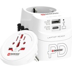 Skross Ада тер SKROSS PRO Light USB, 1.302474, World, Бял (1.302474)