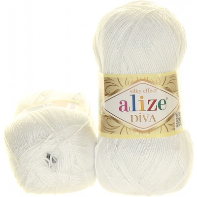 Alize Diva bílá 55