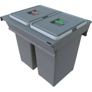Elletipi Square 2.0 - Кош за отпадъци разделен 48л PA3 INC5045B (PA3 INC5045B)