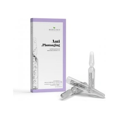 BIOBALANCE СУПЕР АМПУЛА ПРОТИВ ФОТОСТАРЕЕНЕ, 10 Х 2 МЛ