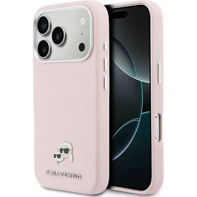 Karl Lagerfeld kryt MagSafe pre iPhone 17 Pro Max - Pink KLHMP17X6PFKCLP