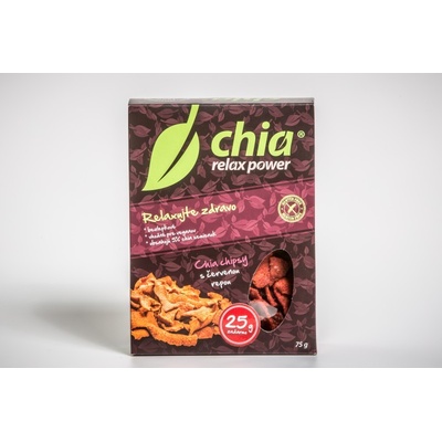 Chia power Chia chipsy s červenou repou 75 g bezlepkové, healthy planet
