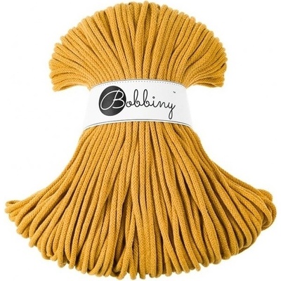 Bobbiny bavlněná šňůra PREMIUM 5mm mustard