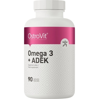 OstroVit Omega 3 + ADEK / Vitamin A + D + E + K [90 Гел капсули]