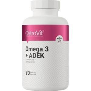 OstroVit Omega 3 + ADEK / Vitamin A + D + E + K [90 Гел капсули]