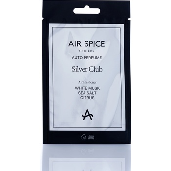 AIR SPICE АРОМАТИЗАТОР air spice ХАРТИЕН silver club (asp23)