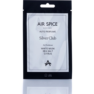 AIR SPICE АРОМАТИЗАТОР air spice ХАРТИЕН silver club (asp23)