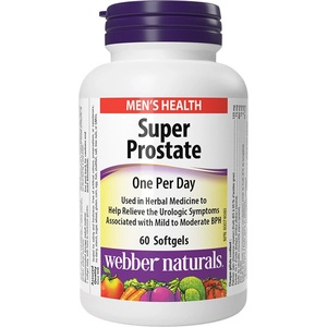 Webber Naturals Супер простата - Формула за мъже, 60 софтгел капсули (3934 wn)