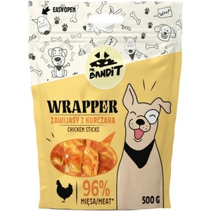 VetExpert Mr. Bandit WRAPPER chicken sticks - деликатесно лакомство за кучета, усукани пилешки пръчици, 500 гр - Полша