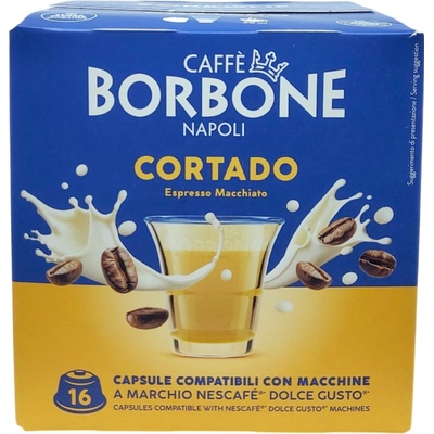 Caffé Borbone Cortado kapsle do Dolce Gusto 16 ks