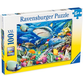Ravensburger Пъзел Ravensburger от 100 XXL части - Акуловият риф (10951)