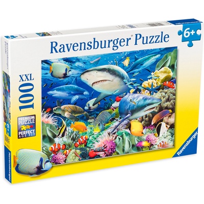 Ravensburger Пъзел Ravensburger от 100 XXL части - Акуловият риф (10951)