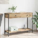 vidaXL Конзолна маса Дъб 100 x 34, 5 x 75 см Инженерна дървесина (882242)