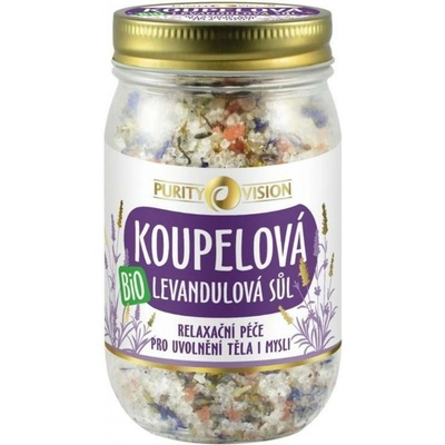 Purity Vision Levanduľová kúpeľová soľ BIO 400 g