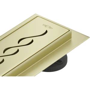 Mexen Flat M18 линейен сифон 100 см, златист мат - 1A23100-15 (1A23100-15)