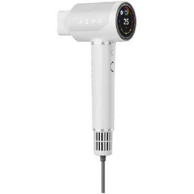 High Speed Hair Dryer, White, 220V-240V~50-60Hz, 1500W, Voice Control, Ionizer, Touch LCD, Infrared Nursing, Infrared Distance Protection, AI Control, Gravity Sensor 110000RPM, Noise less than 67dB (AHD0005W)