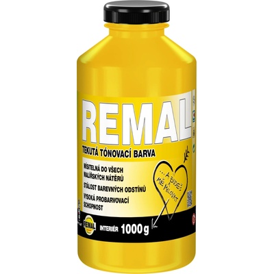 REMAL tónovací barva, 0610 žltá banánová, 1 kg
