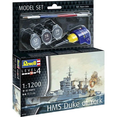 Revell Battleship HMS Duke of York Model Set 1:1200