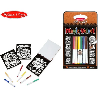 Melissa & Doug - Книжка за път - Магическо кадифе - Животни (15397)