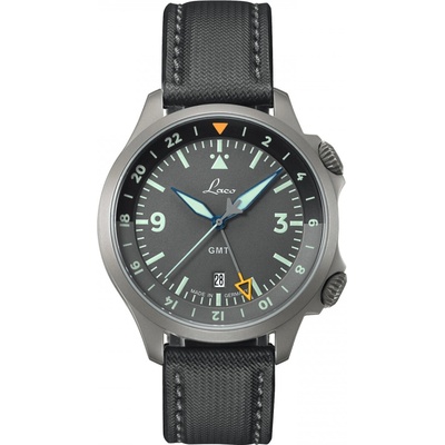 Laco Flieger Frankfurt GMT Grau