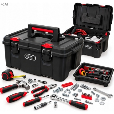 Keter Stack’N’Roll Toolbox 525x345x260mm 251492