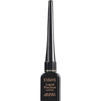 Eveline Cosmetics Liquid Precision 2000 Percent tekuté očné linky vodeodolné Black 4 ml
