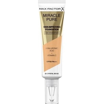 Max Factor Miracle Pure Skin dlouhotrvající make-up SPF30 33 Crystal Beige 30 ml