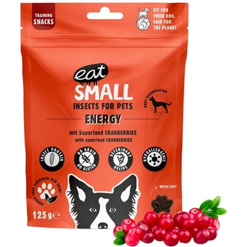 Eat Small Хранителни добавки за насекоми Eat Small Energy с боровинки 125 г