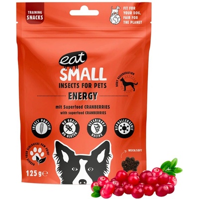 Eat Small Хранителни добавки за насекоми Eat Small Energy с боровинки 125 г