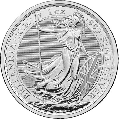 Royal Mint Stříbrná mince Britannia Charles III 2026 1 oz – Zboží Dáma
