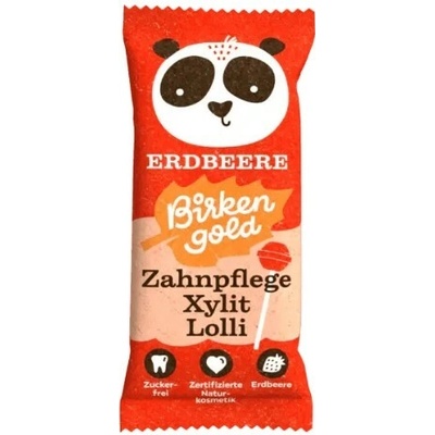 Birkengold Xylitolové lízátko jahoda 6 g