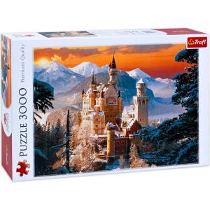 Trefl Пъзел Trefl от 3000 части - Зимен замък в Германия (33025)