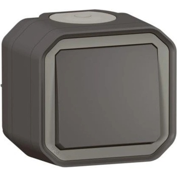 Legrand Девиаторен ключ моноблок за открит монтаж цвят Антрацит IP55 Plexo New - 069761L (069761L)