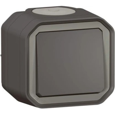 Legrand Девиаторен ключ моноблок за открит монтаж цвят Антрацит IP55 Plexo New - 069761L (069761L)
