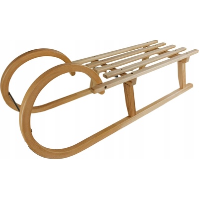 Acra Dřevěné sáňky 100 cm A2044/100 s dřevěným sedákem