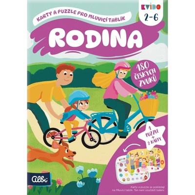 Albi Kvído Karty a puzzle pro mluvicí tablík Rodina