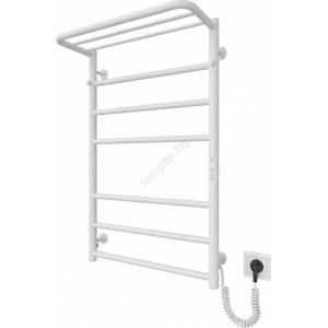 Mario Radiators Радиатор-стълба за баня HOME, 95W/230V, 77x53 cm, неръждаема стомана/бял, дясно изпълнение (MR0076)