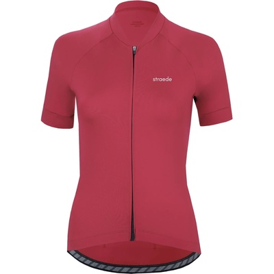 straede Дамска фланелка с къс ръкав за колоездене straede Women's Kaern Jersey Women Cycling jersey - Ruby - размер XL (156-2624-0315)