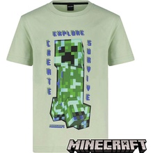 Minecraft Fashion UK dětské tričko Creeper bavlna zelené