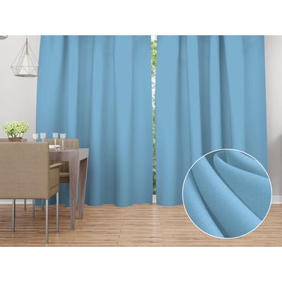 Biante Dekorační závěs Rongo RG-100 Světle modrý 140x150 cm
