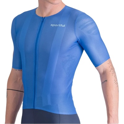 Sportful Мъжка фланелка с къс ръкав за колоездене Sportful Light 2 Jersey Cycling jersey - Frozen Ocean (056-3897-0214)