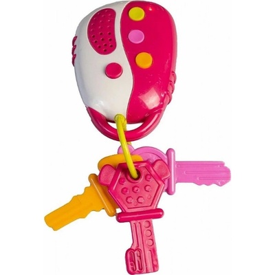 Lamps Baby detské kľúče ružové s efektami 23cm