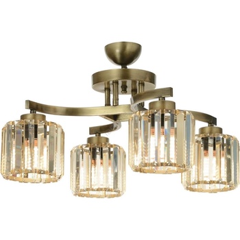 ASIR GROUP Плафонна люстра CRYSTALLINE 4xE27/40W/230V, бронзова (AS2766)