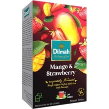 Dilmah Černý čaj Mango a jahoda 20 x 1,5 g