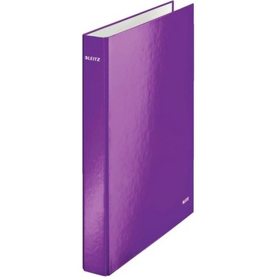 Leitz Zakladač 4-krúžkový WOW laminovaný 4cm purpurový