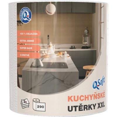 Q-soft kuchynské utierky XXL 3-vrstvové 55 m 1 ks