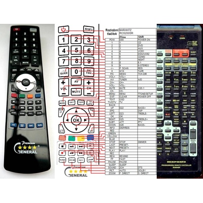 GENERAL MARANTZ RC6200SR - съвместимо дистанционно управление на марката General (RC6200SR)