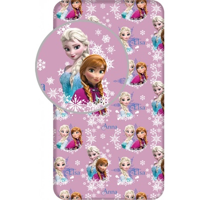 Jerry Fabrics bavlna napínací prostěradlo Frozen Duo sisters 02 90x200x25