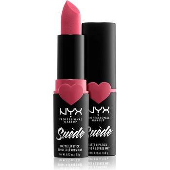 NYX Cosmetics Suede Matte Lipstick матиращо червило цвят 27 Cannes 3.5 гр